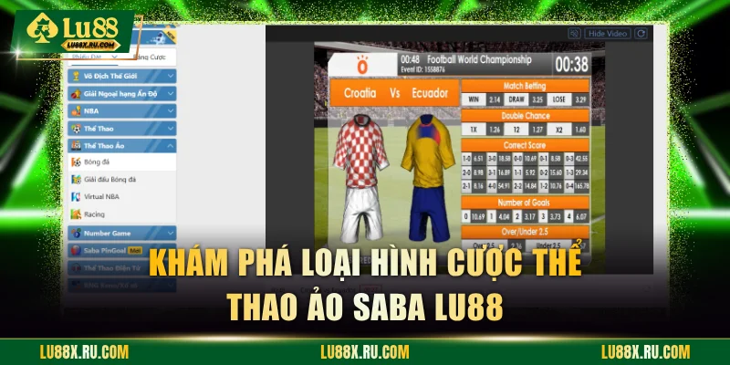 Khám phá loại hình cược thể thao ảo Saba LU88